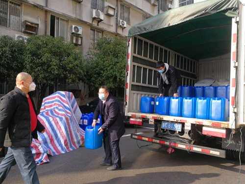 仙桃公司捐款捐物助力當地政府部門防控疫情