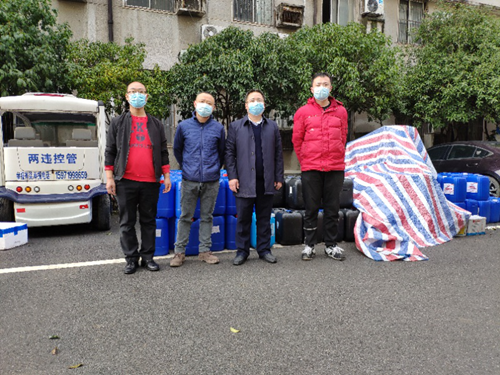 仙桃公司捐款捐物助力當地政府部門防控疫情